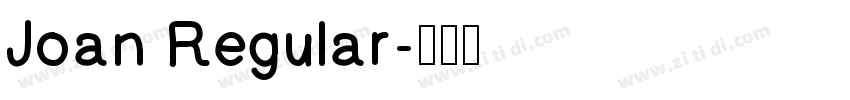Joan Regular字体转换